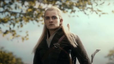 Orlando Bloom as Legolas in The Hobbit (2013). Orlando Bloom as Legolas in The Hobbit (2013).