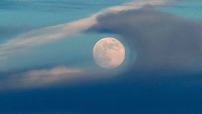 A full moon rises above the clouds at sunset in Lisbon, Saturday, Dec 14, 2024. (AP/File) A full moon rises above the clouds at sunset in Lisbon, Saturday, Dec 14, 2024. (AP/File)