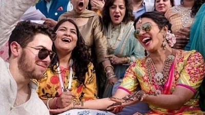 Priyanka Chopra and Nick Jonas tied the knot in December 2018. She shared these pics from her mehendi ceremony. (Instagram)