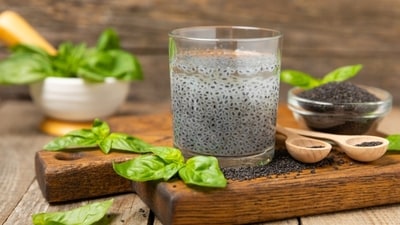 Know the changes you will notice after drinking sabja seed water for 7 days. (Shutterstock) Know the changes you will notice after drinking sabja seed water for 7 days. (Shutterstock)