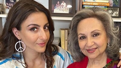 Soha Ali Khan uses social media to share candid moments with her mom Sharmila Tagore. Soha Ali Khan uses social media to share candid moments with her mom Sharmila Tagore.