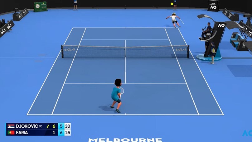 Serbia’s Novak Djokovic plays Portugal’s Jaime Faria at the Australian Open in January. Serbia’s Novak Djokovic plays Portugal’s Jaime Faria at the Australian Open in January.