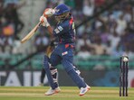 Rishabh Pant scored 21 runs off 18 balls against Gujarat Titans. Rishabh Pant scored 21 runs off 18 balls against Gujarat Titans.