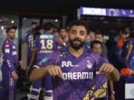 Varun Chakaravarthy with the KL Rahul celebration Varun Chakaravarthy with the KL Rahul celebration