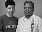 BJP shares an AI-generated image of Sam Altman and Karnataka CM Siddaramaiah. 