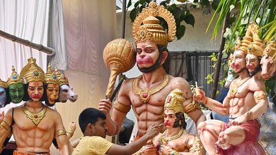 Hanuman Jayanti 2025: Devotees observe Hanuman Jayanti with prayers and fasting. (ANI) Hanuman Jayanti 2025: Devotees observe Hanuman Jayanti with prayers and fasting. (ANI)