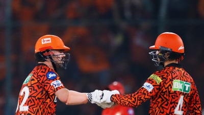 Head and Abhishek ended up putting an opening stand of 171 off a scarecely believable 75 balls. It finally ended when Head fell on 66 off 37 balls. (ANI) Head and Abhishek ended up putting an opening stand of 171 off a scarecely believable 75 balls. It finally ended when Head fell on 66 off 37 balls. (ANI)