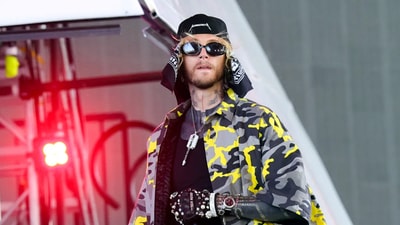 Three 6 Mafia performs with Project Pat, Travis Barker, Machine Gun Kelly, and Wiz Khalifa. (Photo by Arturo Holmes/Getty Images for Coachella) Three 6 Mafia performs with Project Pat, Travis Barker, Machine Gun Kelly, and Wiz Khalifa. (Photo by Arturo Holmes/Getty Images for Coachella)
