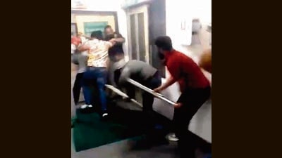 Consumed by rage, the two groups of men attacked each other with whatever they could lay their hands on. Both parties were booked under non-bailable sections of the Bharatiya Nyaya Sanhita and under the Prevention of Damage to Public Property Act. (HT)