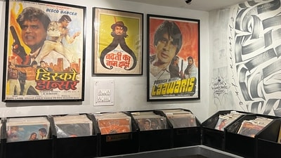 Pagal Records, an independently-owned record shop based in Hauz Khas, stocks vinyl records and cassette tapes across genres