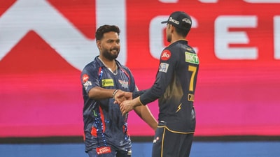 Lucknow Super Giants defeated Gujarat Titans by six wickets in their IPL 2025 fixture, at the Ekana Cricket Stadium on Saturday. (AP) Lucknow Super Giants defeated Gujarat Titans by six wickets in their IPL 2025 fixture, at the Ekana Cricket Stadium on Saturday. (AP)