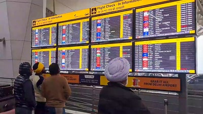 Airlines said that the flights were delayed due to the air traffic control congestion at Delhi Airport. (PTI) Airlines said that the flights were delayed due to the air traffic control congestion at Delhi Airport. (PTI)