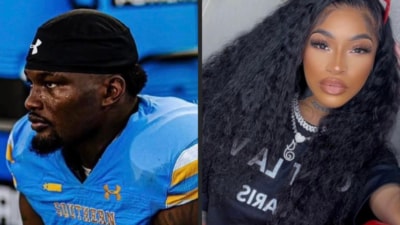 Quaydarius Davis is accused of beating his girlfriend (X)