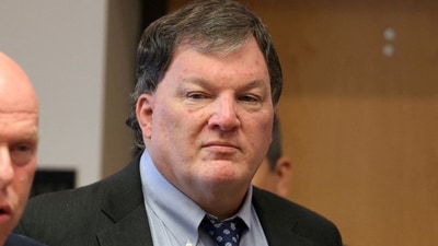 Accused Long Island serial killer Rex A. Heuermann appears for a status hearing in Suffolk County Court in Riverhead (via REUTERS)