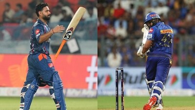 Rishabh Pant and Rohit Sharma are going through lean patches in IPL 2025. (AP and Reuters Images) Rishabh Pant and Rohit Sharma are going through lean patches in IPL 2025. (AP and Reuters Images)
