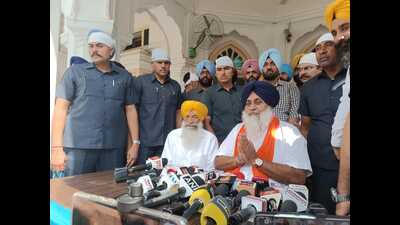 Sukhbir Singh Badal after being elected the SAD president during the delegate meeting of the party, held at Teja Singh Samundri Hall, the headquarters of the Shiromani Gurdwara Parbandhak Committee, at the Golden Temple complex on Saturday. (HT File) Sukhbir Singh Badal after being elected the SAD president during the delegate meeting of the party, held at Teja Singh Samundri Hall, the headquarters of the Shiromani Gurdwara Parbandhak Committee, at the Golden Temple complex on Saturday. (HT File)