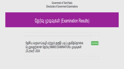 TN NMMS Result 2025 for Feb exam out at dge.tn.gov.in, direct link, how to check TN NMMS Result 2025 for Feb exam out at dge.tn.gov.in, direct link, how to check