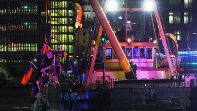 A crashed helicopter is raised from the Hudson River on April 10, 2025 in Jersey City, New Jersey. (Photo by Michael M. Santiago / GETTY IMAGES NORTH AMERICA / Getty Images via AFP) (Getty Images via AFP) A crashed helicopter is raised from the Hudson River on April 10, 2025 in Jersey City, New Jersey. (Photo by Michael M. Santiago / GETTY IMAGES NORTH AMERICA / Getty Images via AFP) (Getty Images via AFP)