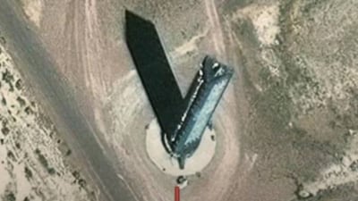 Area 51 has long fascinated alien hunters, especially after the infamous 1947 Roswell incident. (Google Earth) Area 51 has long fascinated alien hunters, especially after the infamous 1947 Roswell incident. (Google Earth)