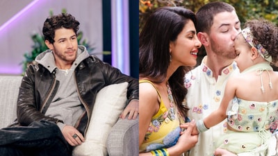 Nick Jonas with wife Priyanka Chopra and daughter Malti Marie Nick Jonas with wife Priyanka Chopra and daughter Malti Marie