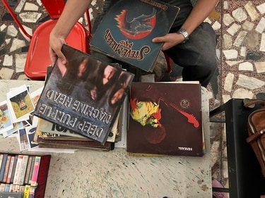 First pressings of English rock records at Pagal, Hauz Khas