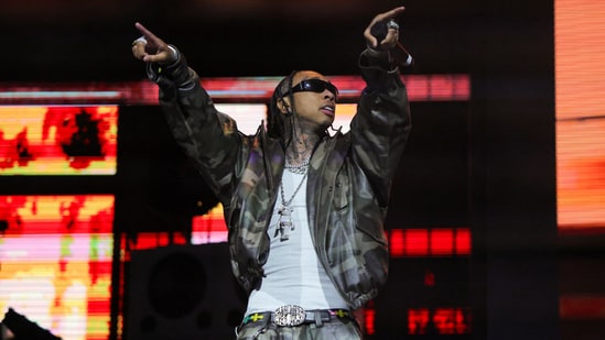 Tyga gestures at the Coachella Valley Music and Arts Festival in Indio, California, U.S., April 11, 2025. REUTERS/Daniel Cole(REUTERS)