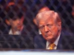 President of the United States Donald Trump attends UFC 314 at Kaseya Center on April 12, 2025 in Miami, Florida. President of the United States Donald Trump attends UFC 314 at Kaseya Center on April 12, 2025 in Miami, Florida.