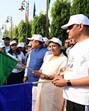 CM Rekha Gupta flagging-off the walkathon on Sunday. (HT Photo)