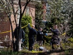 Police investigate Gov. Josh Shapiro's residence after someone set fire to the building on Sunday, April 13, 2025 in Harrisburg, Pa. Police investigate Gov. Josh Shapiro's residence after someone set fire to the building on Sunday, April 13, 2025 in Harrisburg, Pa.