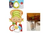Nearly 250K Fisher Price Brunch & Go Stroller Toys have been recalled. Nearly 250K Fisher Price Brunch & Go Stroller Toys have been recalled.