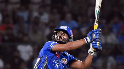 Meanwhile, Naman Dhir (38*) remained unbeaten as MI reached 205/5 in 20 overs, setting a target of 206 runs. (Shrikant Singh) Meanwhile, Naman Dhir (38*) remained unbeaten as MI reached 205/5 in 20 overs, setting a target of 206 runs. (Shrikant Singh)