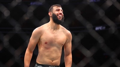 Dominick Reyes knocked out Nikita Krylov of Ukraine in a light heavyweight fight during UFC 314 (Getty Images via AFP) Dominick Reyes knocked out Nikita Krylov of Ukraine in a light heavyweight fight during UFC 314 (Getty Images via AFP)