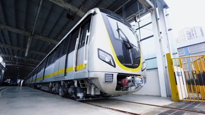 Bengaluru metro's first driverless train. (X/MetroRailNews) Bengaluru metro's first driverless train. (X/MetroRailNews)