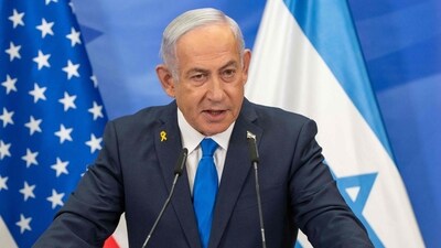 Benjamin Netanyahu's comments echoed those of his son Yair Netanyahu, who also condemned Macron, who expressed hope that his move would trigger a reciprocal recognition of Israel by Arab countries. (AFP file) Benjamin Netanyahu's comments echoed those of his son Yair Netanyahu, who also condemned Macron, who expressed hope that his move would trigger a reciprocal recognition of Israel by Arab countries. (AFP file)