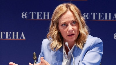 Italian PM Meloni will be meeting the top US leaders (REUTERS)