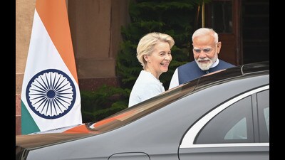 New Europe’s demographic challenges and rearmament requirements will need partners such as India for joint defence production, ammunition, and skilled, cheaper labour (Hindustan Times) New Europe’s demographic challenges and rearmament requirements will need partners such as India for joint defence production, ammunition, and skilled, cheaper labour (Hindustan Times)