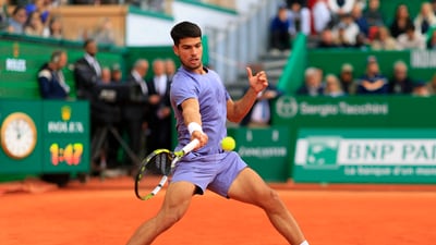Carlos Alcaraz won his first Monte Carlo Masters title on Sunday. (REUTERS)