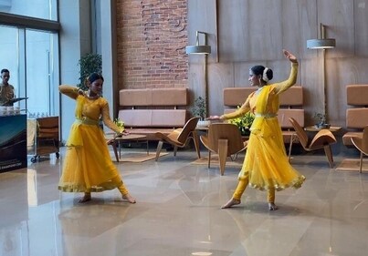 Kathak performace at The Centrum to welcome CSK team Kathak performace at The Centrum to welcome CSK team