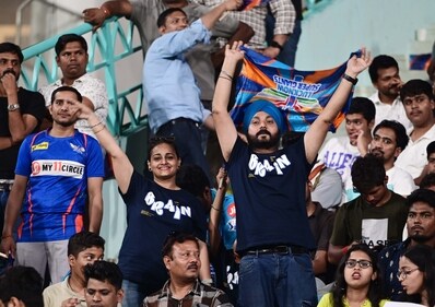 IPL lovers at stadium in Lucknow (Photo: Deepak Gupta/HT) IPL lovers at stadium in Lucknow (Photo: Deepak Gupta/HT)