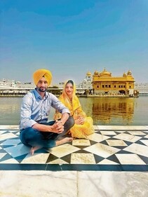 Mandeep and Udita got married in March and are celebrating their first festival together.