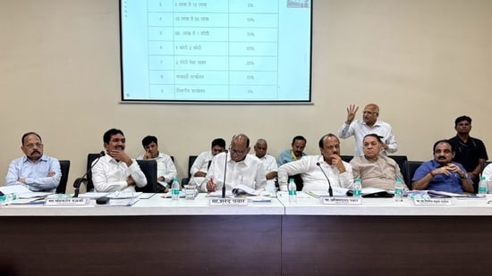 Shara Pawar and his nephew Ajit are on opposite sides of the political divide in Maharashtra. (X/@PawarSpeaks)