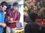 An X user posted a video shot at a theatre in Kerala of Ajith Kumar and Vijay fans beating each other up. 