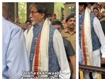 Actor Amit Bachchan visited Shri Siddhivinayak temple when a fan expressed her love for the star. Actor Amit Bachchan visited Shri Siddhivinayak temple when a fan expressed her love for the star.