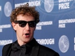 Mark Zuckerberg attends the 2025 Breakthrough Prize ceremony in Santa Monica, Californi.