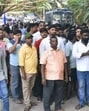 People protest amid protests over an alleged kidnapping and killing of a 5-year-old girl child at Hubballi, in Dharwad district, Karnataka, on Sunday. (PTI) People protest amid protests over an alleged kidnapping and killing of a 5-year-old girl child at Hubballi, in Dharwad district, Karnataka, on Sunday. (PTI)