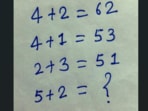 A maths brain teaser perplexed the internet with its tricky pattern.