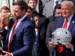 JD Vance accidentally dropped Ohio State's college football championship trophy at White House in front of the team and Donald Trump. JD Vance accidentally dropped Ohio State's college football championship trophy at White House in front of the team and Donald Trump.