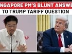 Singapore PM's Blunt Answer To Trump Tariff Question Singapore PM's Blunt Answer To Trump Tariff Question