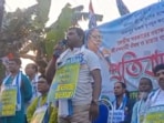 Union minister Sukanta Majumdar asked why West Bengal hadn't taken action against TMC MP Bapi Halder (in pic). Union minister Sukanta Majumdar asked why West Bengal hadn't taken action against TMC MP Bapi Halder (in pic).