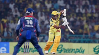 Chennai Super Kings' new opening partnership of debutant Shaik Rasheed and Rachin Ravinda worked for them. The pair blasted 52 runs in 26 balls before Rasheed was dismissed by Avesh Khan for 27 in 19 balls.&nbsp; (ANI)